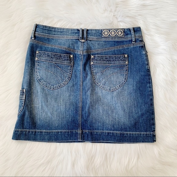 Noir Womens Denim Vintage Skirt size 6 - Picture 2 of 4